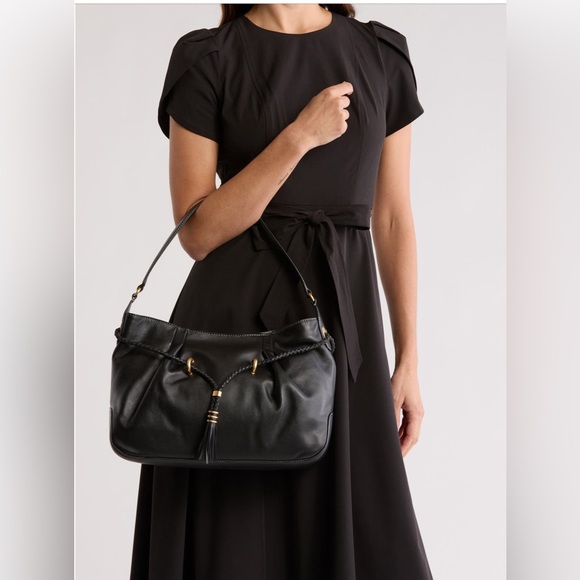 Vince Camuto Micah Leather Shoulder Bag, NWT - Picture 1 of 8